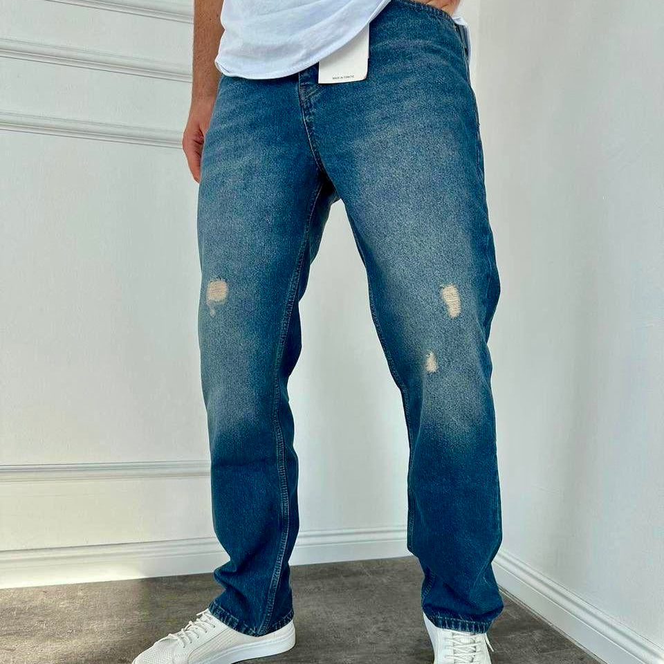 Straight leg jeans heren - Streetfashion 86