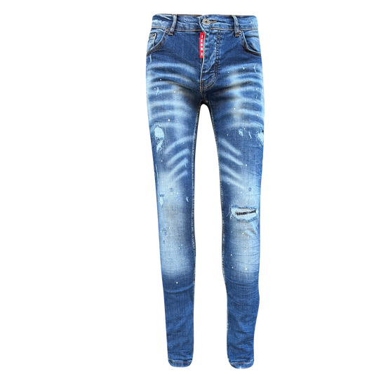 Icon2 skinny jeans heren blauw 4193 - Streetfashion 86