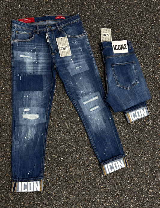 Icon2 blauw slimfit jeans 804/6 - Streetfashion 86