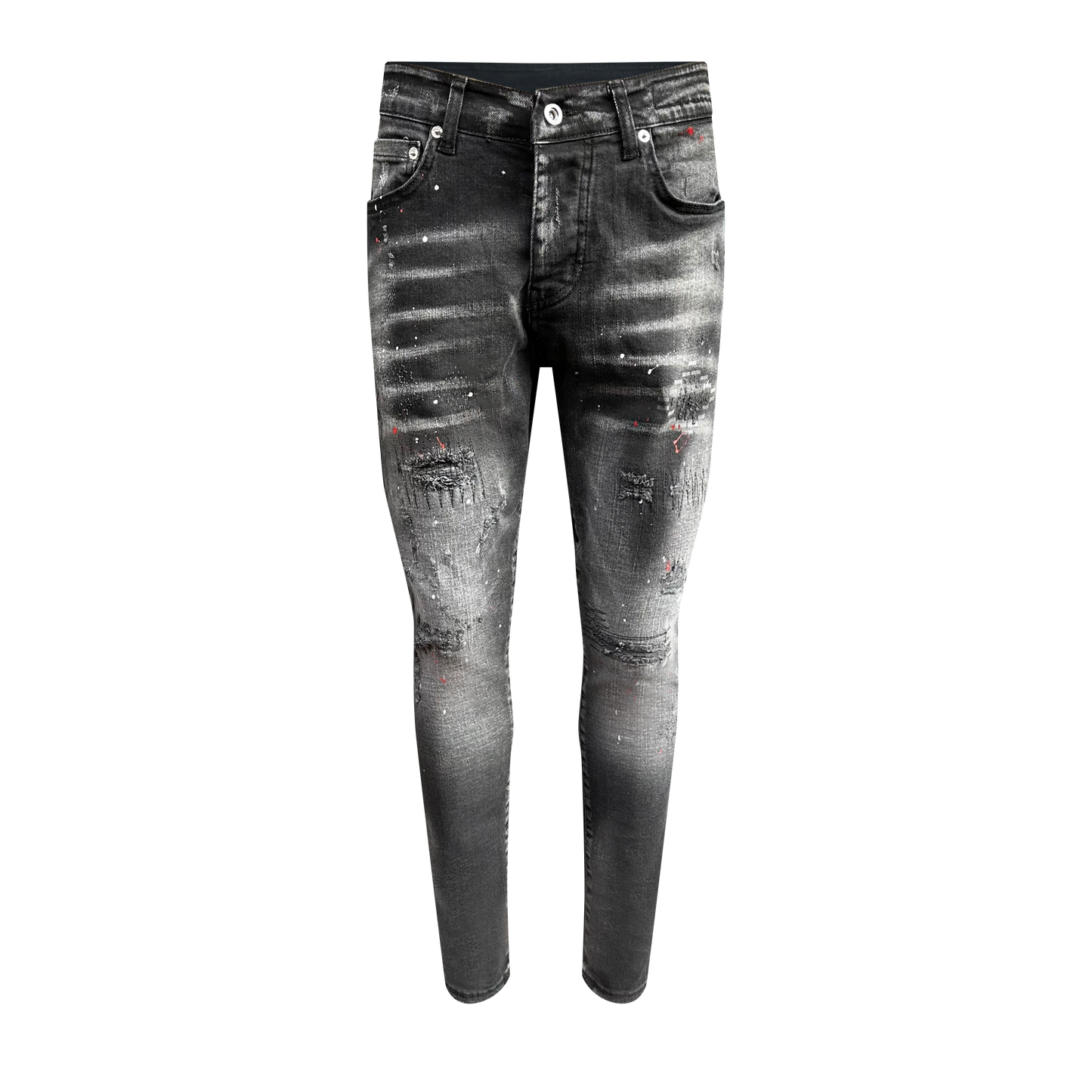 Slimfijeans heren zwart 026 - Streetfashion 86