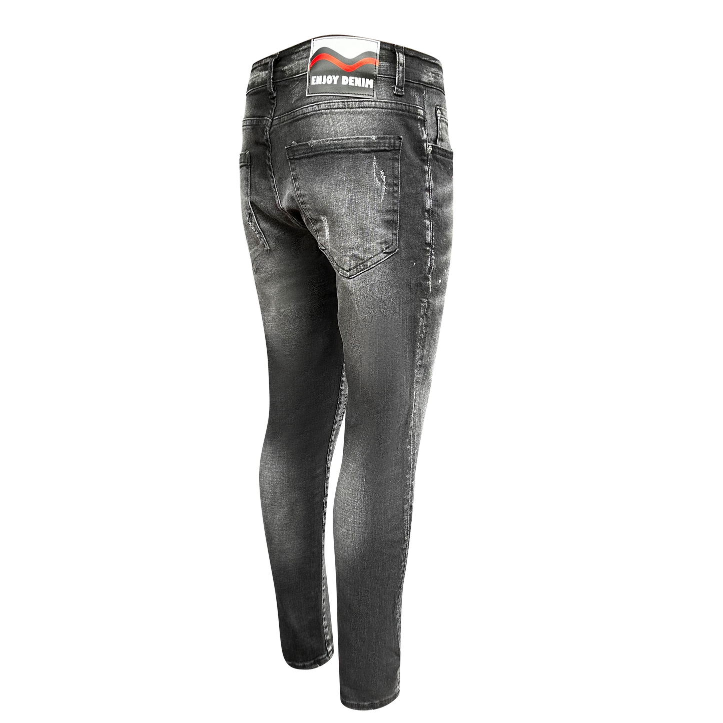 Slimfijeans heren zwart 026 - Streetfashion 86