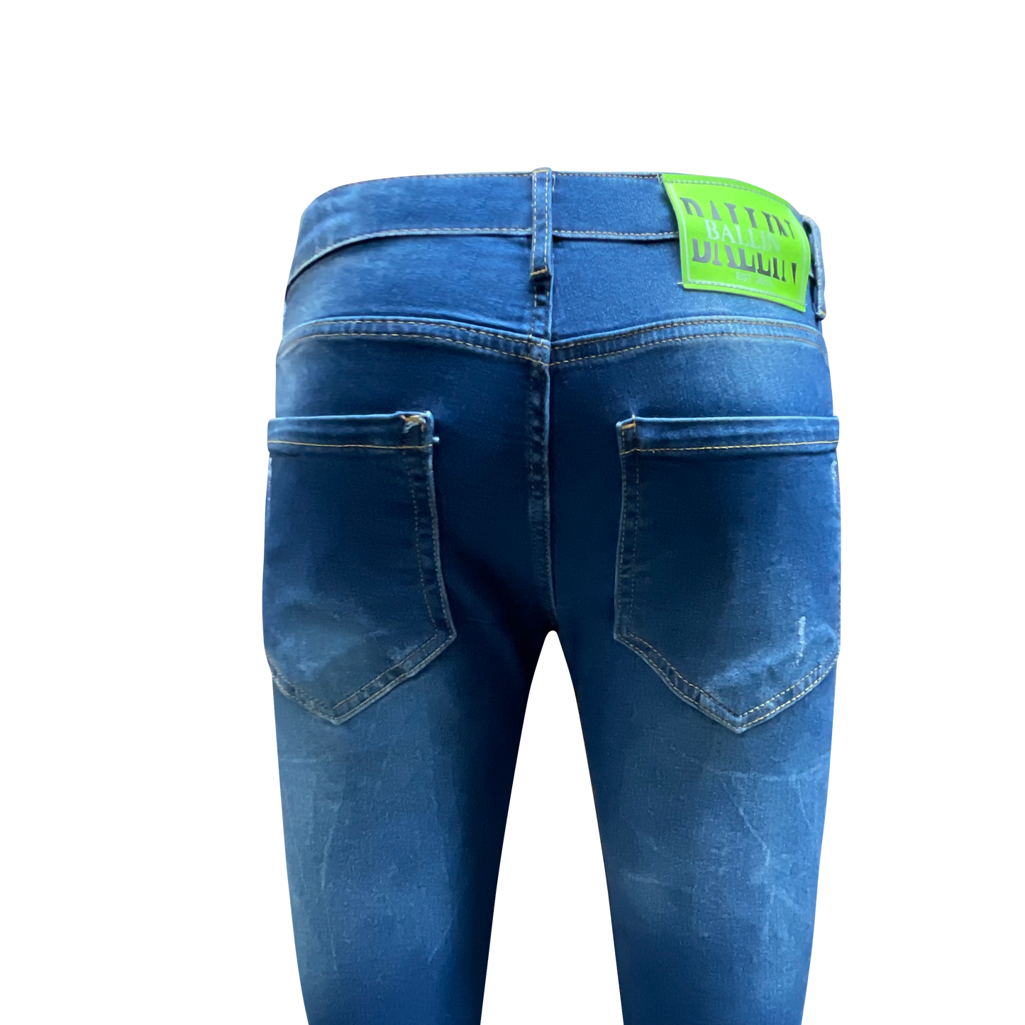 Skinny jeans heren Ballin blauw - Streetfashion 86