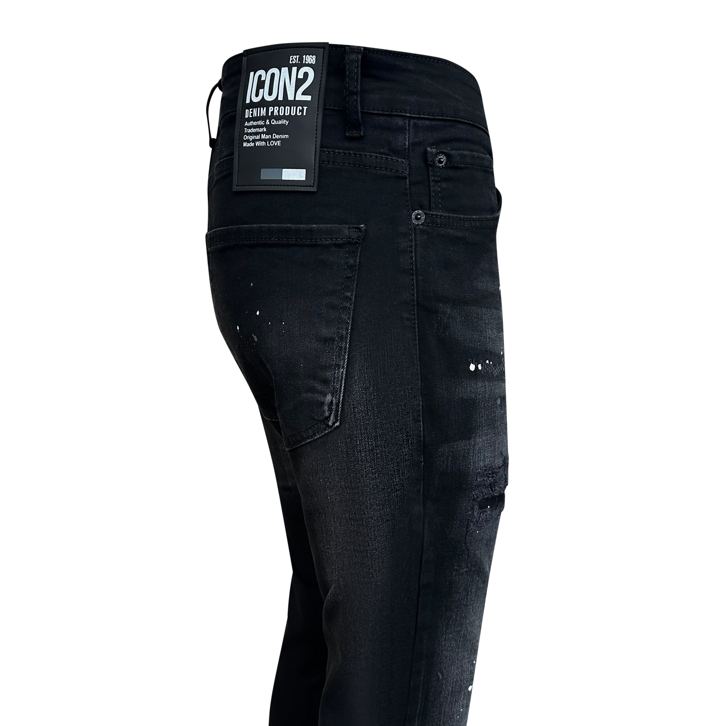 Skinny heren jeans Icon2 zwart 9391