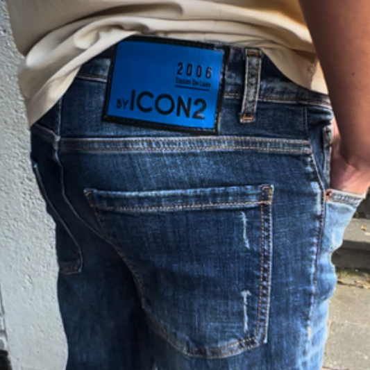 Icon2 blauw slimfit jeans heren - Streetfashion 86