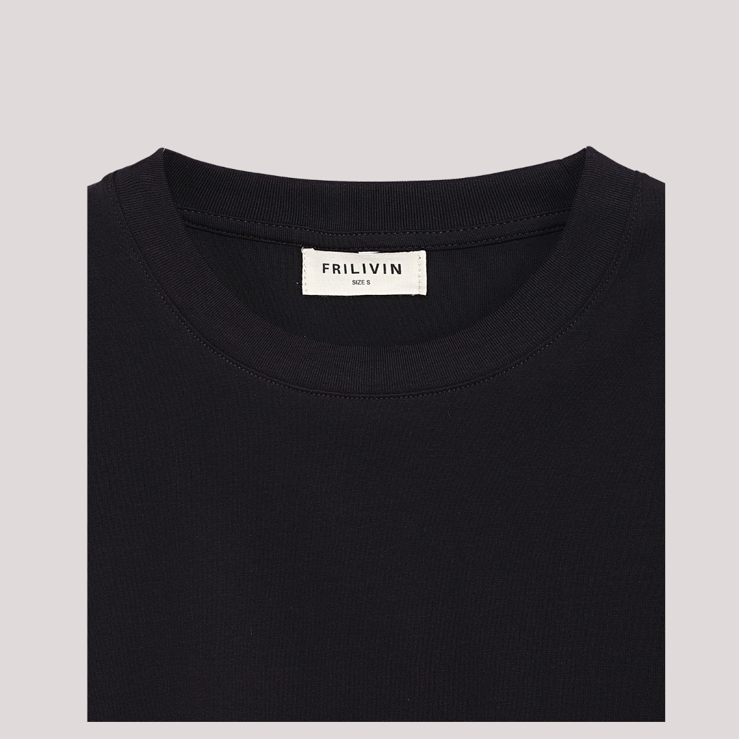 Basic T-shirt heren zwart - Streetfashion 86