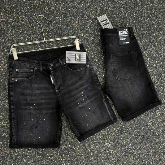 Icon2 zwart slimfit short jeans 696/1