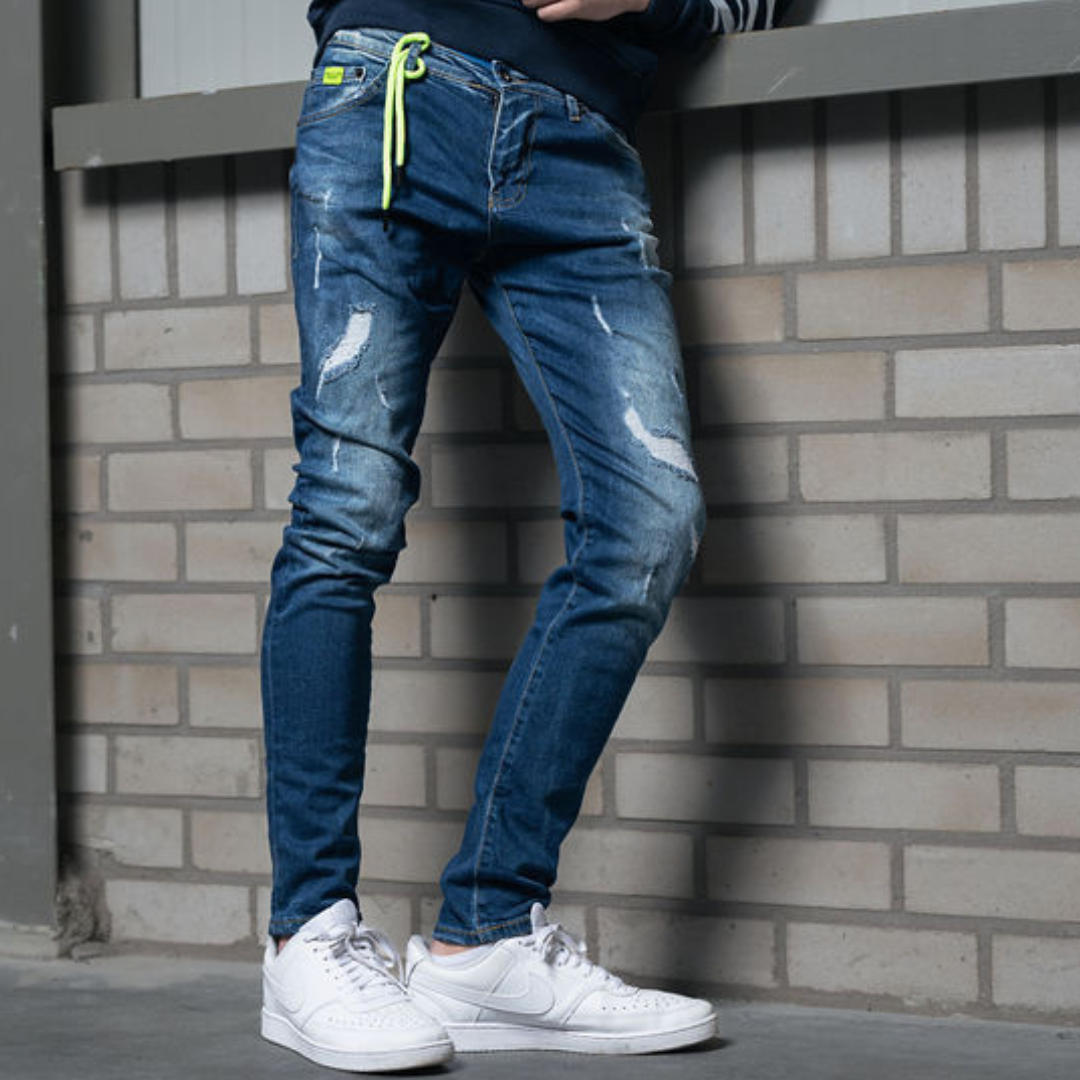 Skinny jeans heren Ballin blauw - Streetfashion 86
