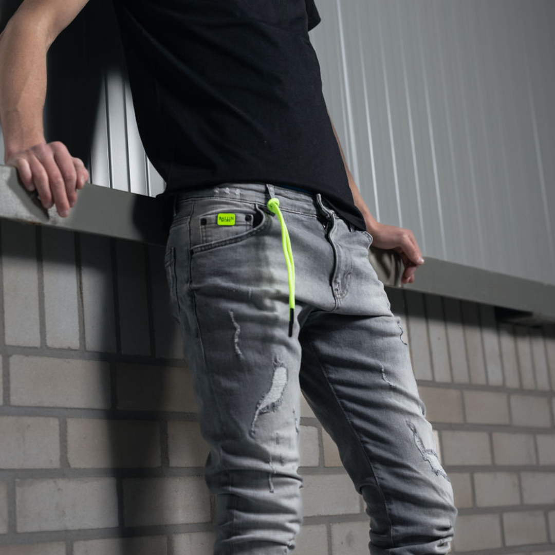 Skinny jeans heren Ballin grijs - Streetfashion 86