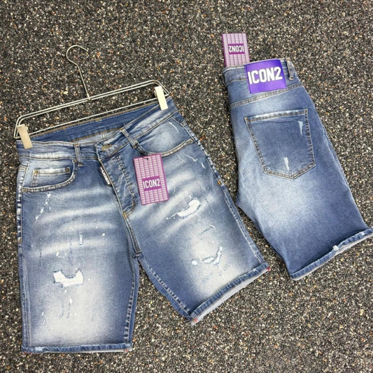 Icon2 zwart slimfit short jeans 522/2