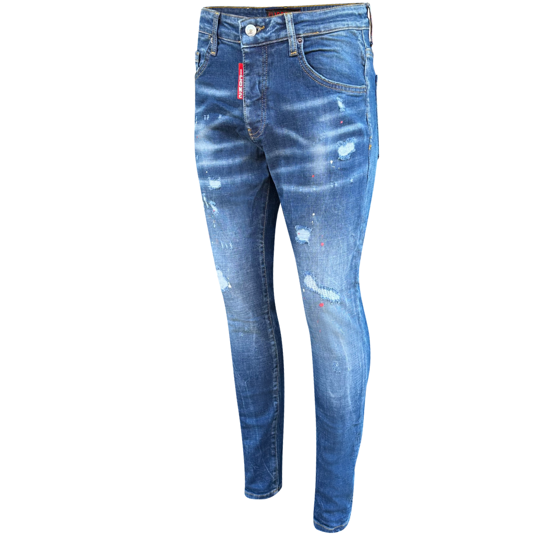 Icon2 blauwe skinny jeans heren 866 - Streetfashion 86