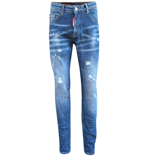 Icon2 blauwe skinny jeans heren 866 - Streetfashion 86