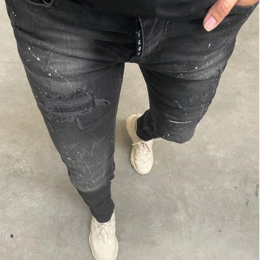 Skinny jeans heren icon2 zwart 41-1 - Streetfashion 86