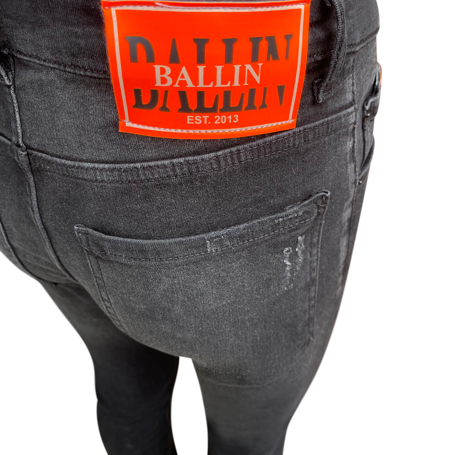 Skinny jeans heren Ballin zwart - Streetfashion 86