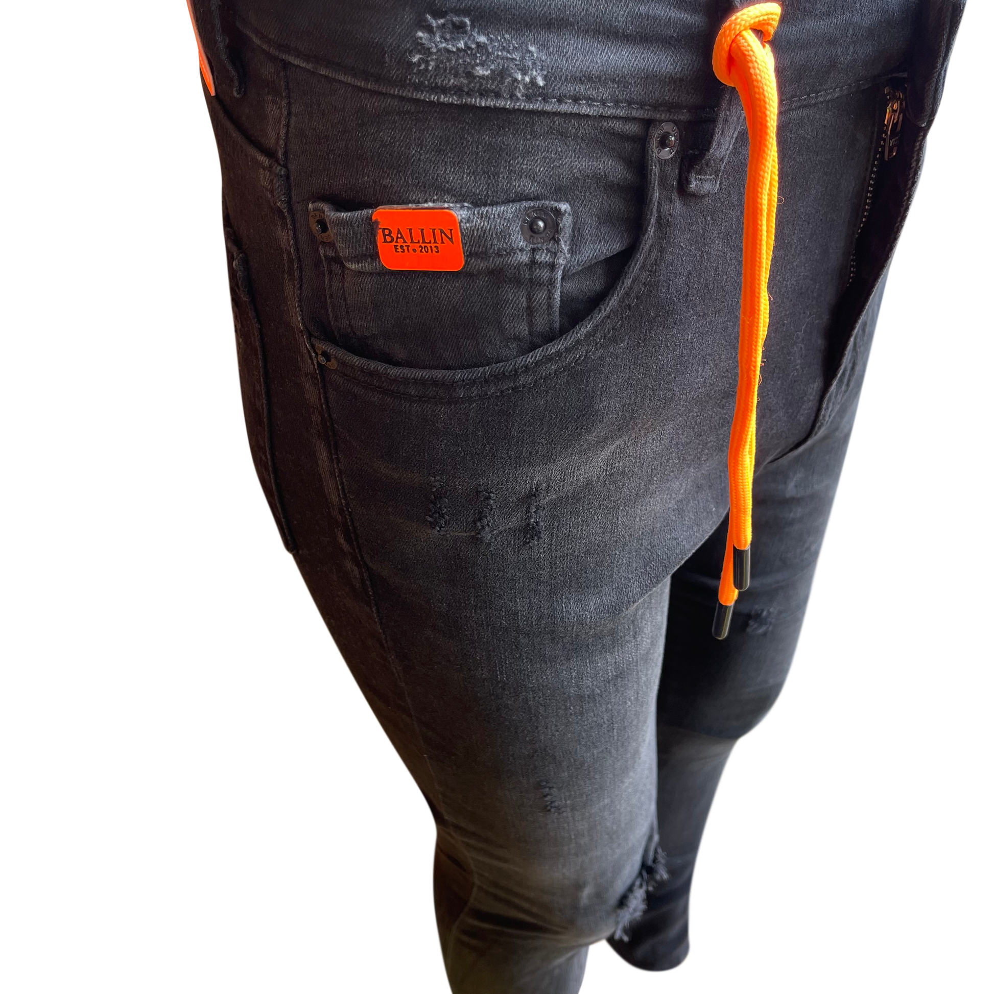 Skinny jeans heren Ballin zwart - Streetfashion 86
