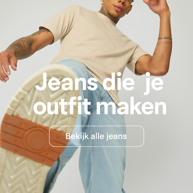 model met straight leg spijkerbroek aan en basic shirt- streetfashion86