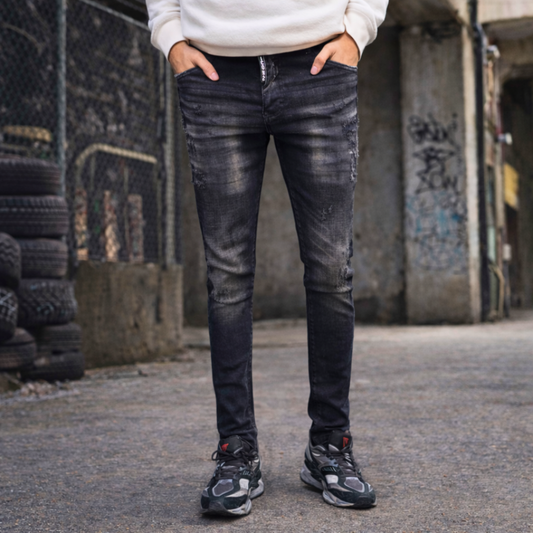 Icon2 zwart slimfit jeans 923/3 - Streetfashion 86