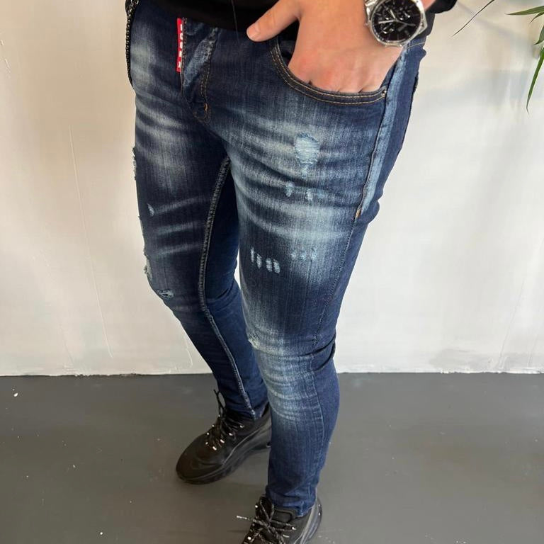 Skinny  jeans heren icon2 blauw 4165
