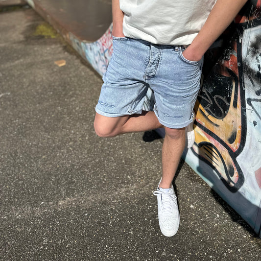 Korte broek heren Uniplay blauw - Streetfashion 86
