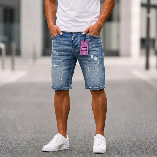 Icon2 blauw slimfit short jeans 697/5 - Streetfashion 86