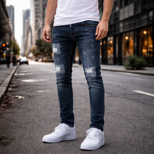 Icon2 blauw slimfit jeans 112/2 - Streetfashion 86
