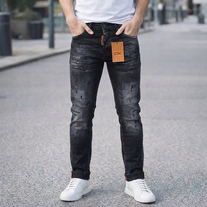 Icon2 zwart slimfit jeans 388/2 - Streetfashion 86