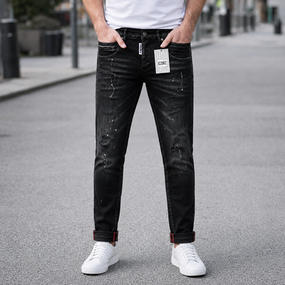 Icon2 zwart slimfit jeans 529/5 - Streetfashion 86