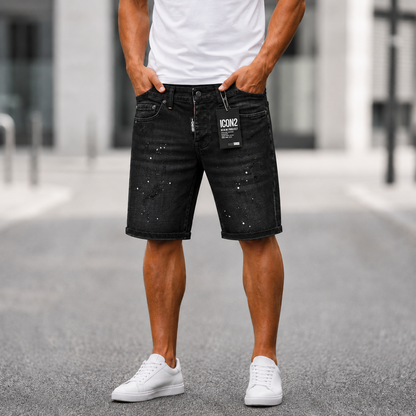 Icon2 zwart slimfit short jeans 696/1