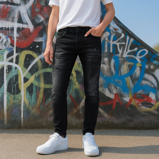 Skinny heren jeans Icon2 zwart 9391