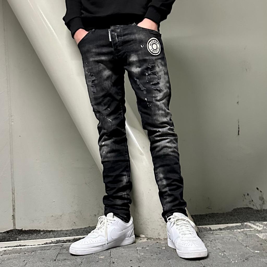 Skinny jeans heren icon2 zwart 502 - Streetfashion 86