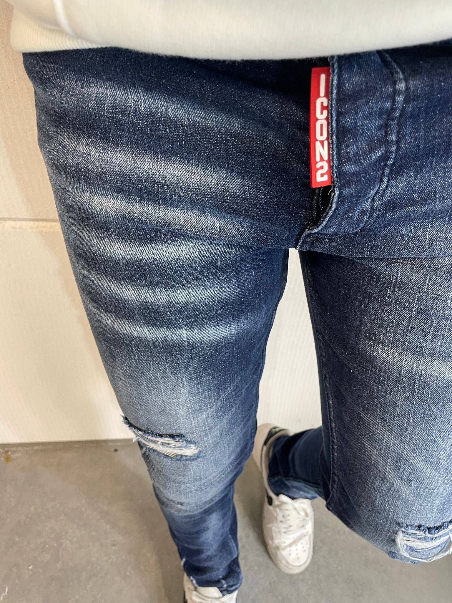 Skinny heren jeans Icon2 blauw 1600