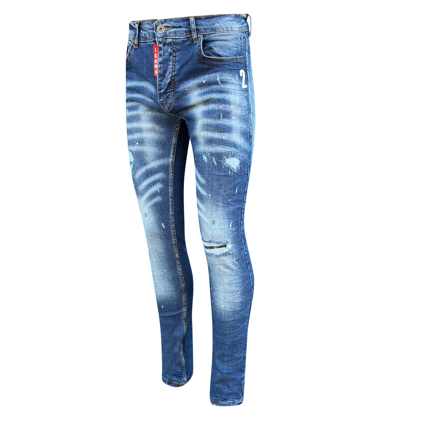 Icon2 skinny jeans heren blauw 4193 - Streetfashion 86
