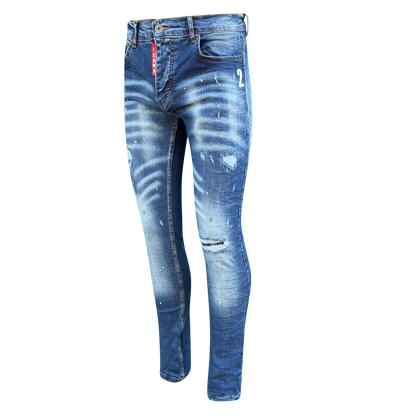 Icon2 skinny jeans heren blauw 4193 - Streetfashion 86