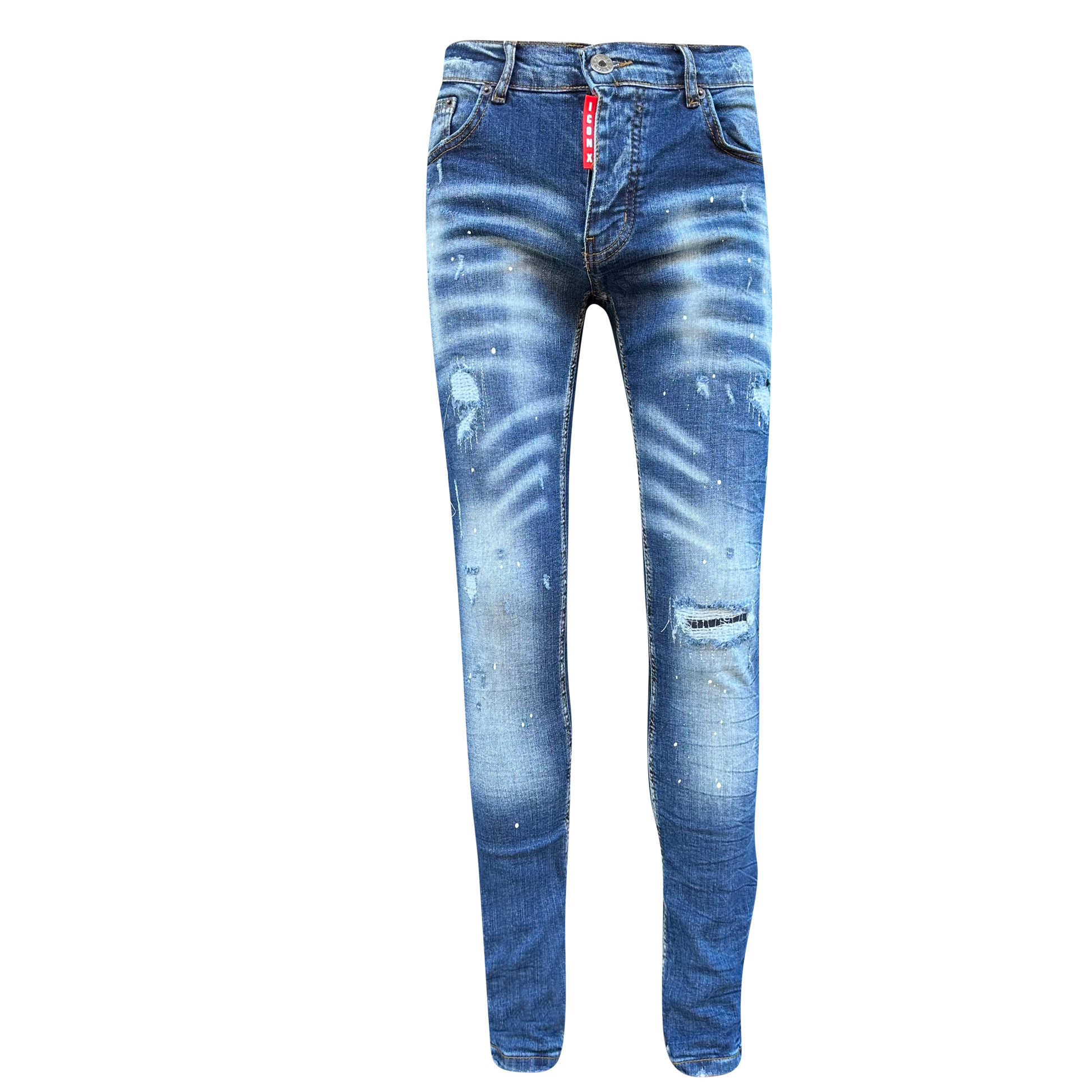 Icon2 skinny jeans heren blauw 4193 - Streetfashion 86