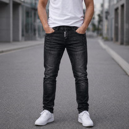 Icon2 zwart slimfit jeans 924/1 - Streetfashion 86