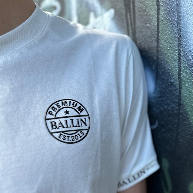 T-shirt heren Ballin wit 2455