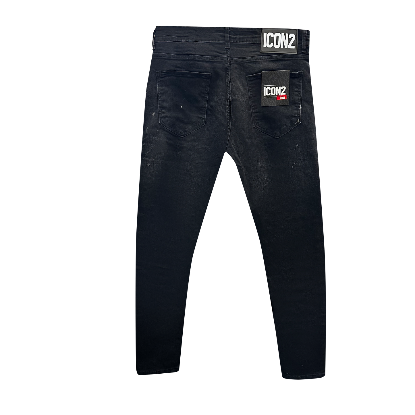 Slimfit jeans heren Icon2 zwart 9038 (grote maten)