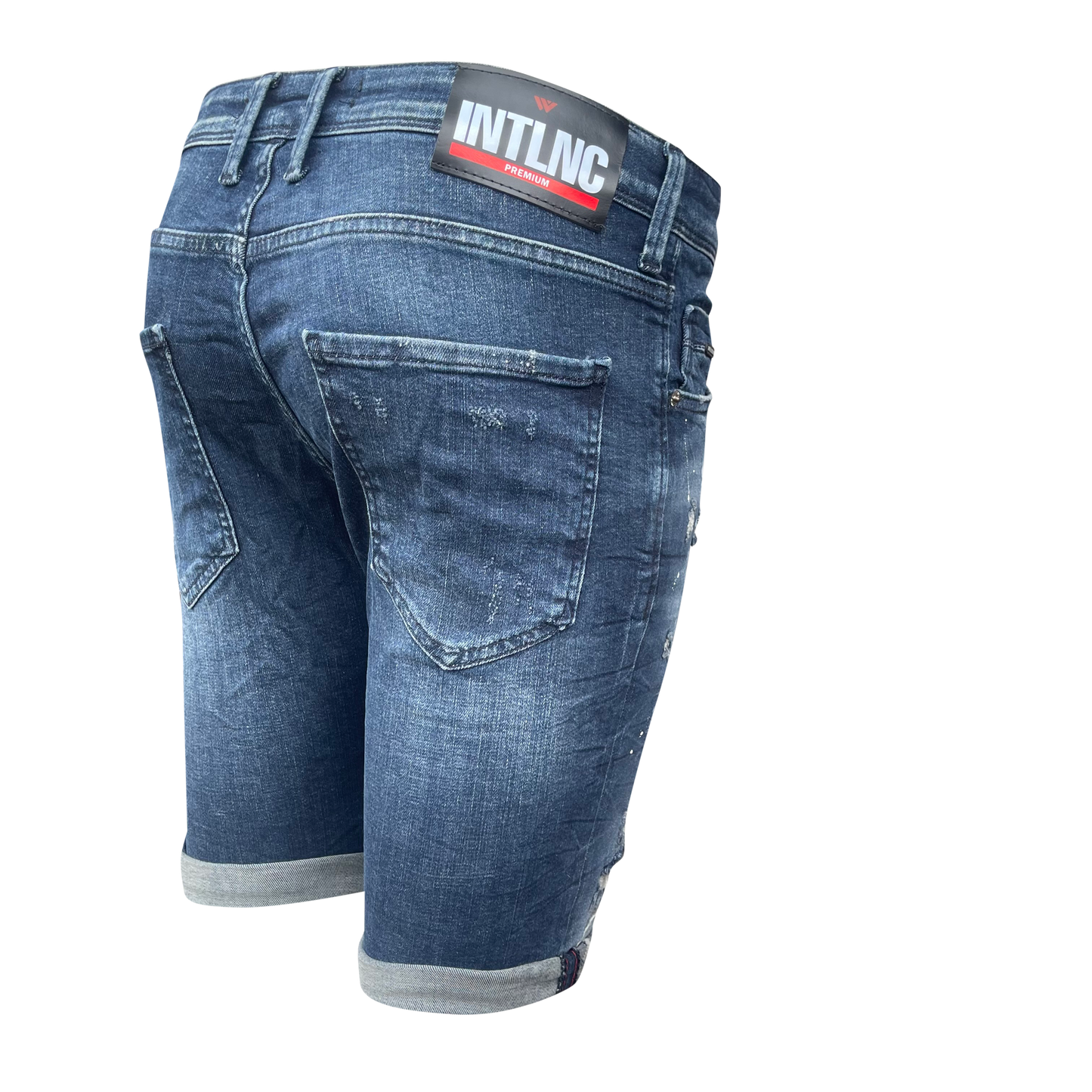 Korte broek heren Intelligence blauw - Streetfashion 86
