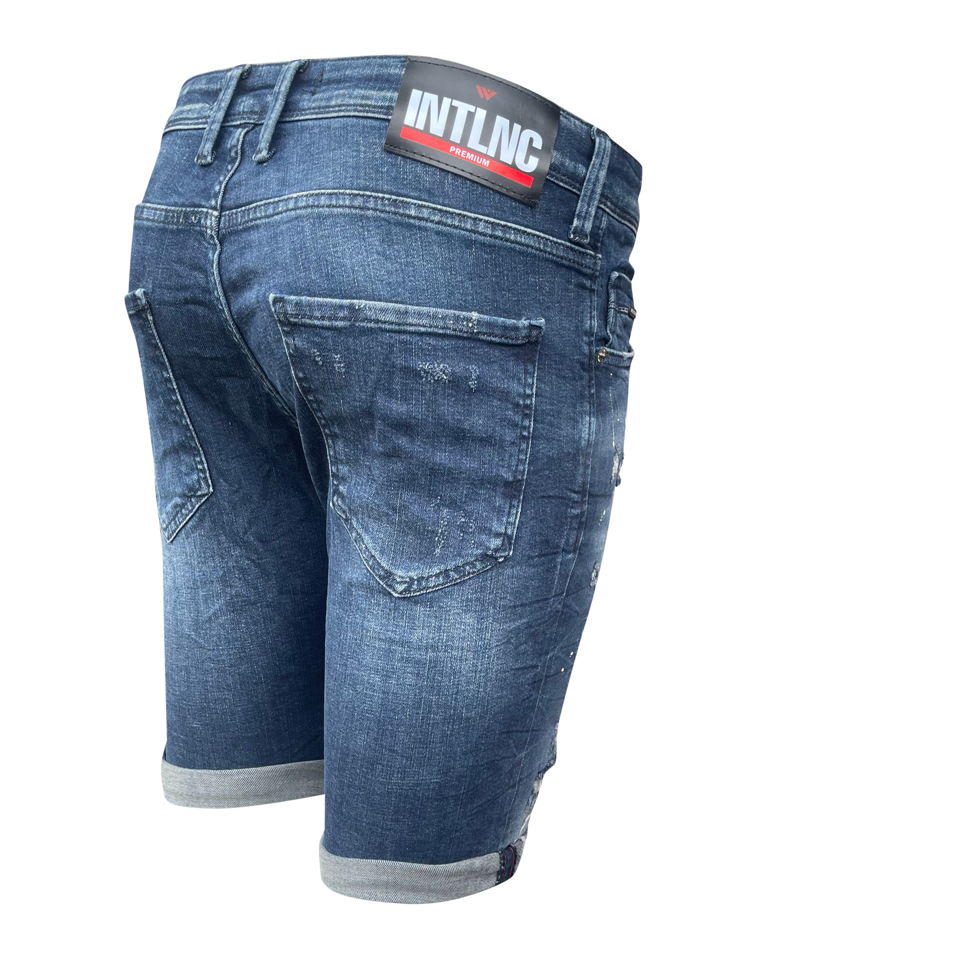 Korte broek heren Intelligence blauw - Streetfashion 86
