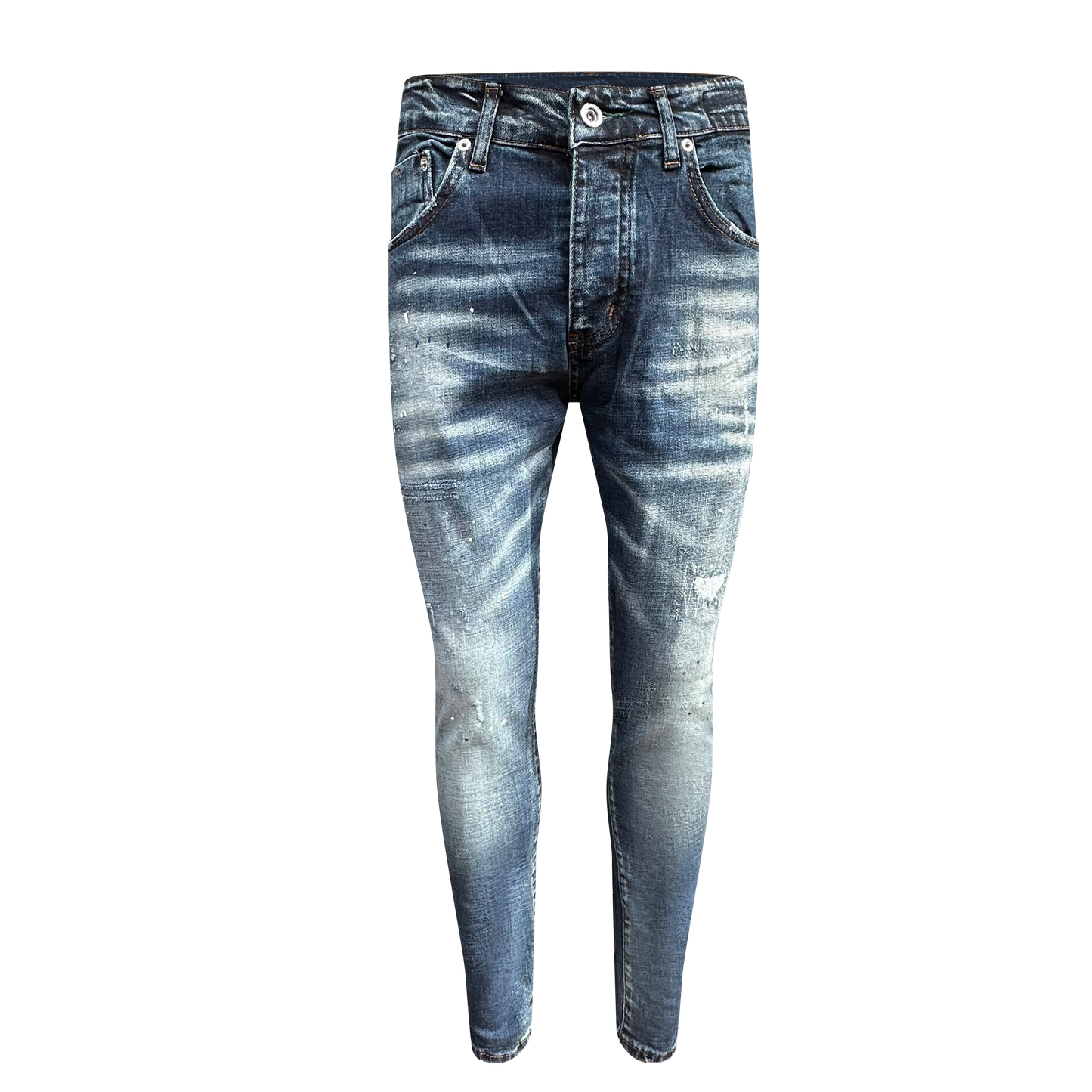 Slimfit jeans heren blauw 022 - Streetfashion 86