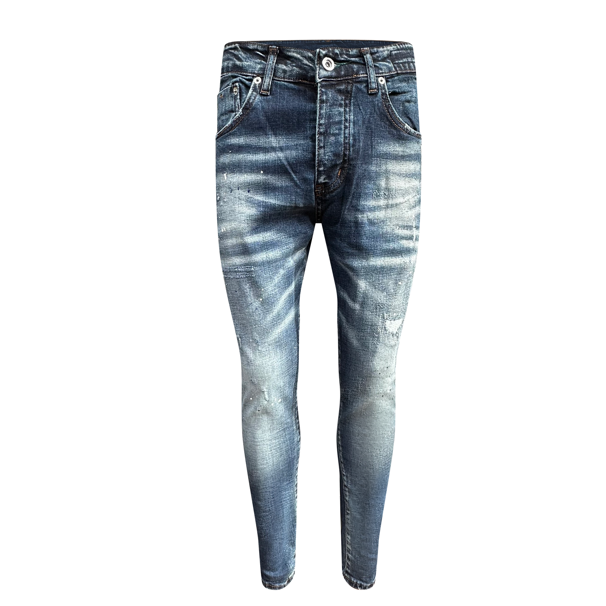 Slimfit jeans heren blauw 022 - Streetfashion 86