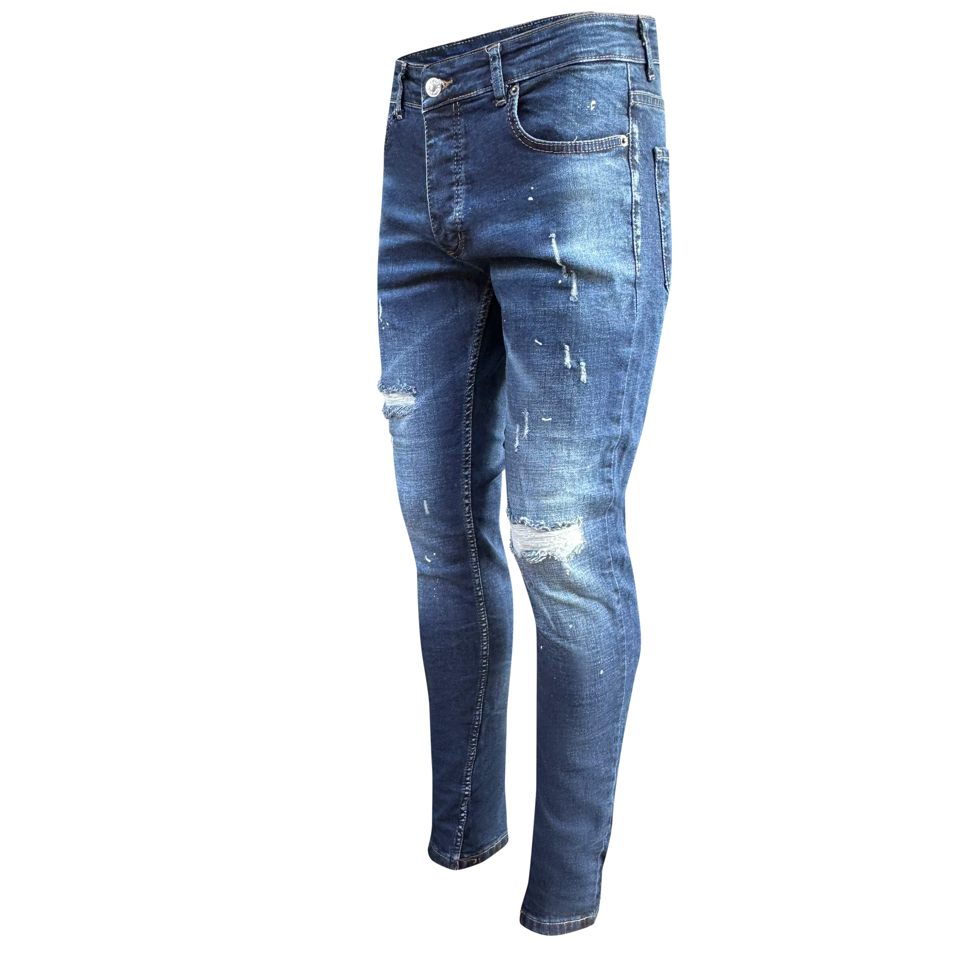 Skinny jeans heren two one 2 blauw 1037 - Streetfashion 86