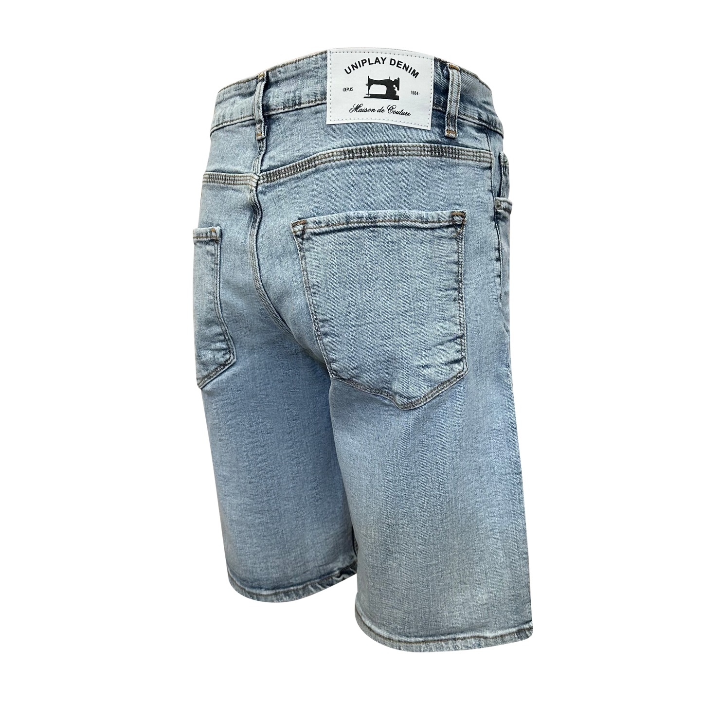 Korte broek heren Uniplay blauw