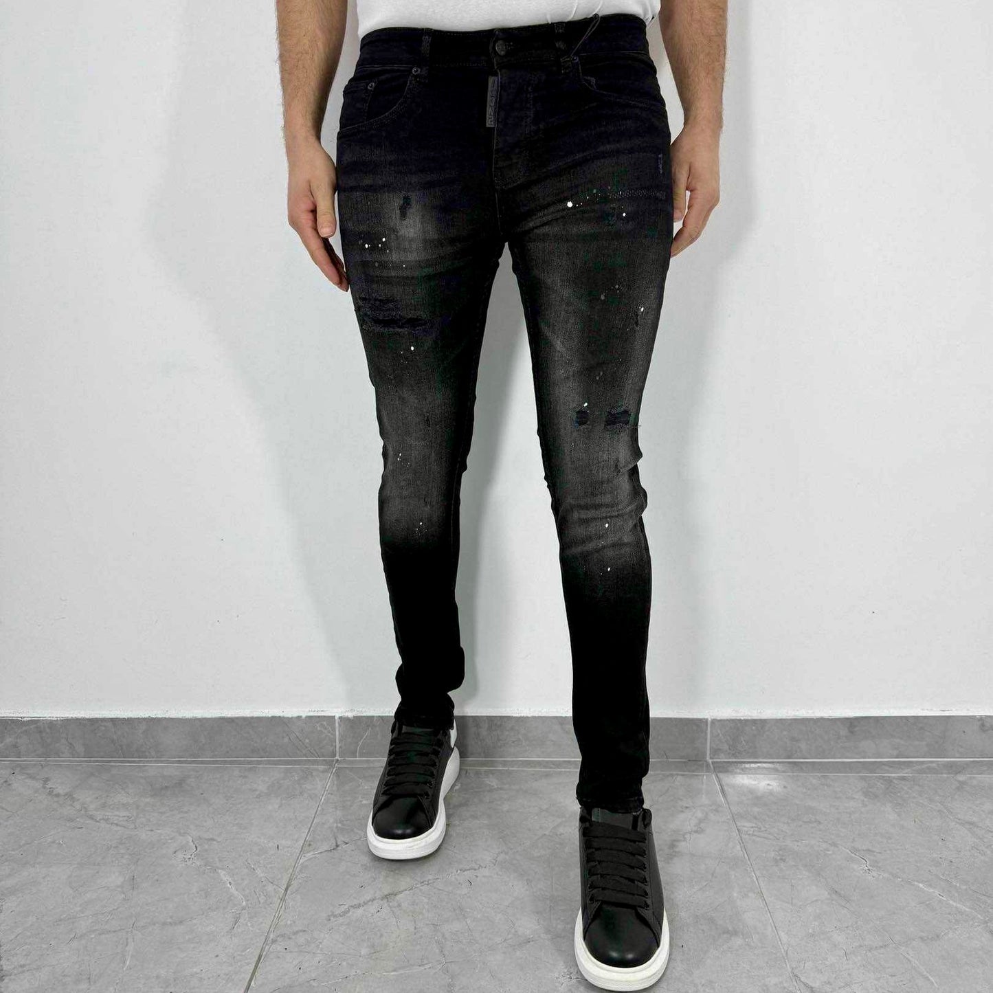 Skinny heren jeans Icon2 zwart 9391