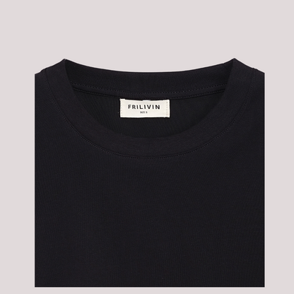 Basic T-shirt heren zwart - Streetfashion 86