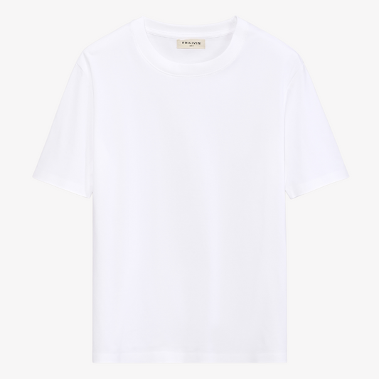 Basic T-shirt heren wit