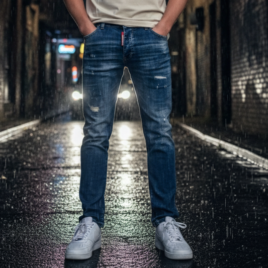 Icon2 blauw slimfit jeans heren - Streetfashion 86