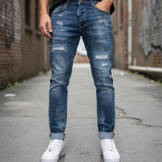 Icon2 blauw slimfit jeans 112 - Streetfashion 86