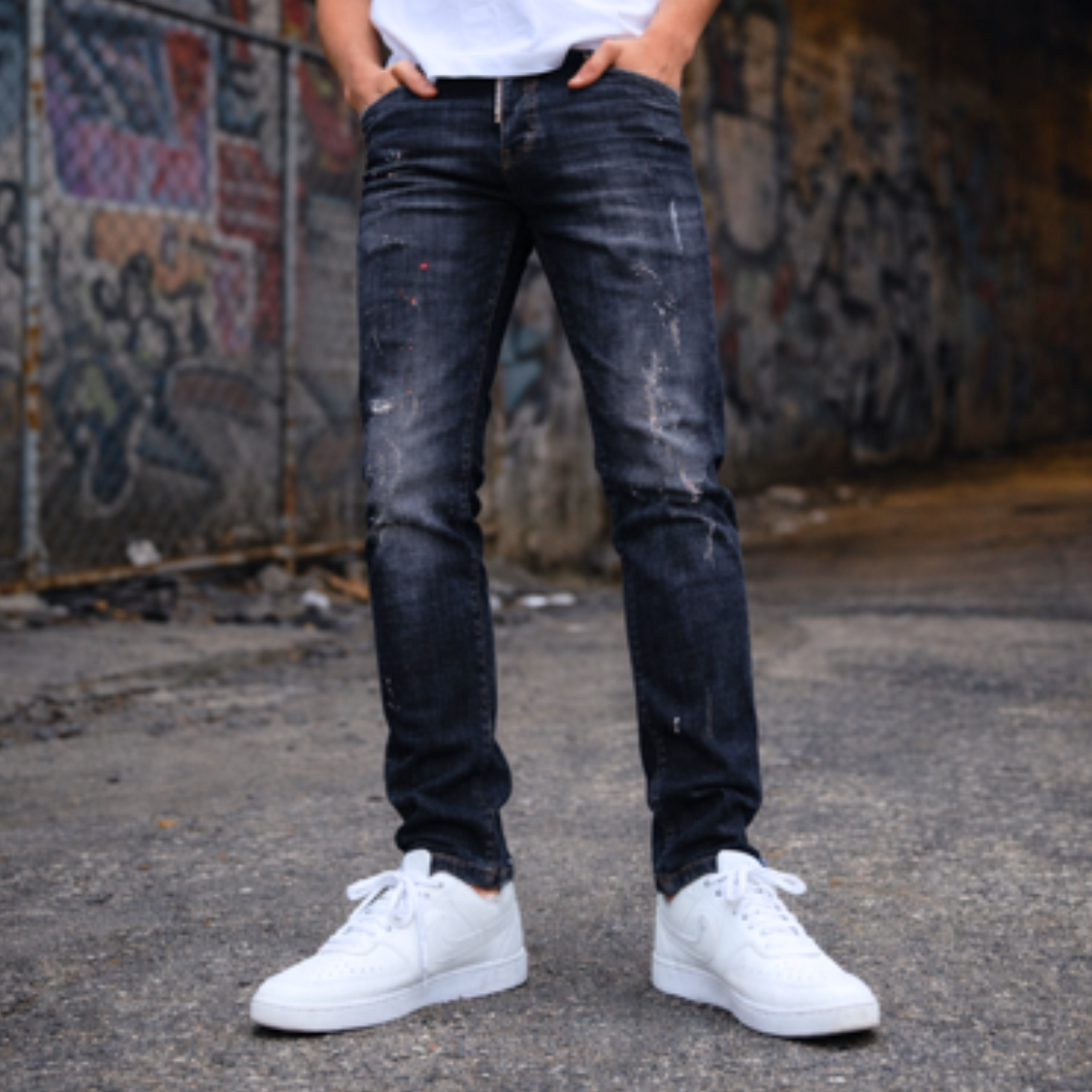 Icon2 zwart slimfit jeans 922/1 - Streetfashion 86