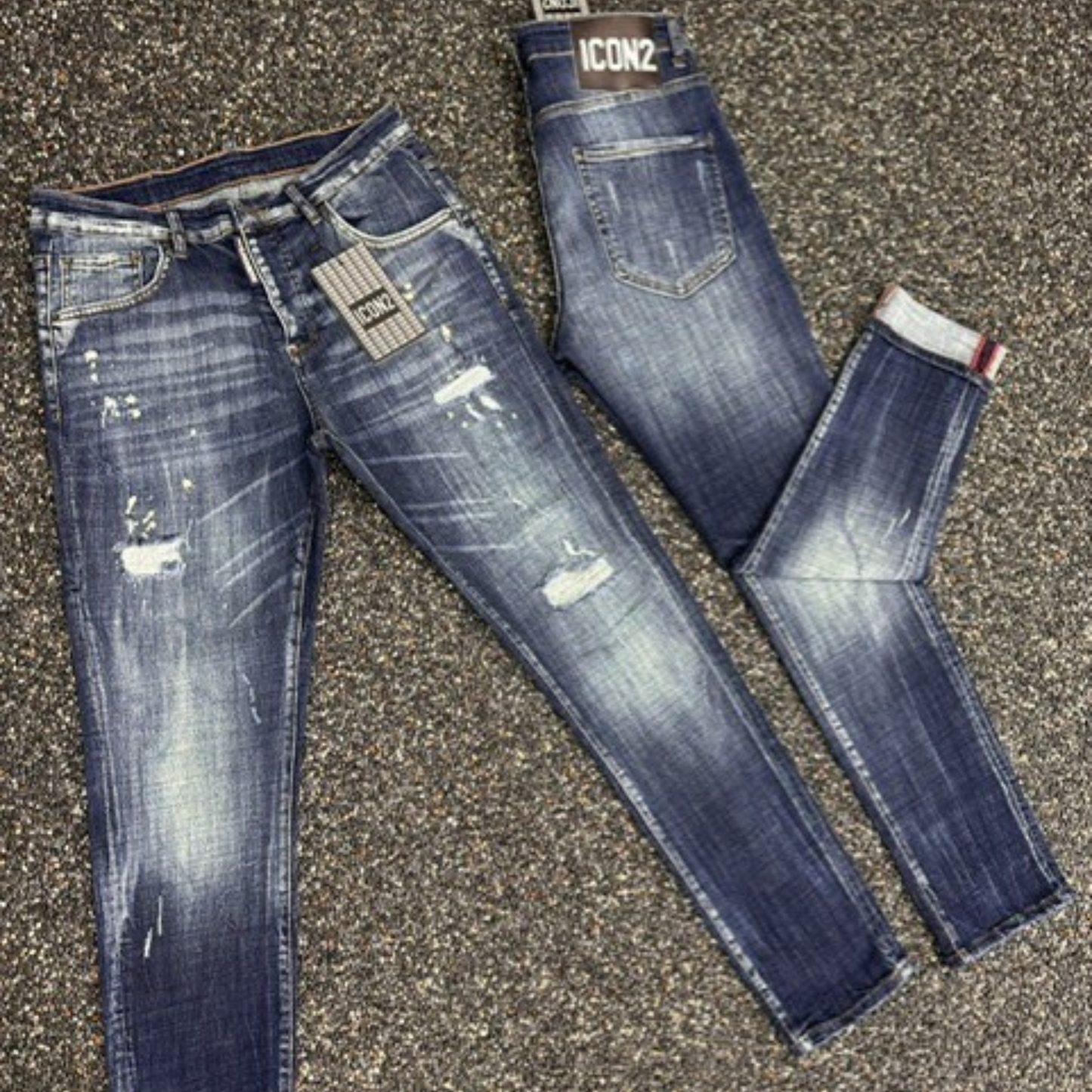 Icon2 blauw slimfit jeans 528/2 - Streetfashion 86