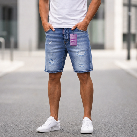 Icon2 zwart slimfit short jeans 522/2